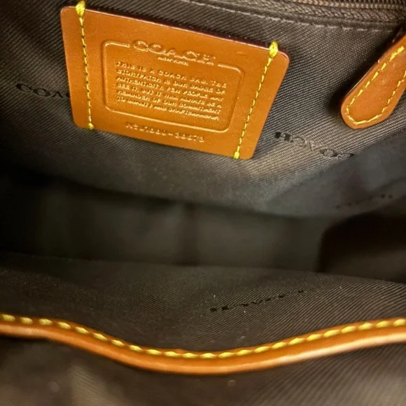 Coach Black Leather Backpack - Picture 12 of 13